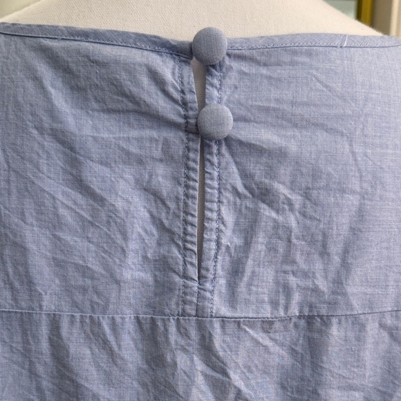 J. Crew Sky Blue Blouse with Ruffled Sleeves - Picture 5 of 12